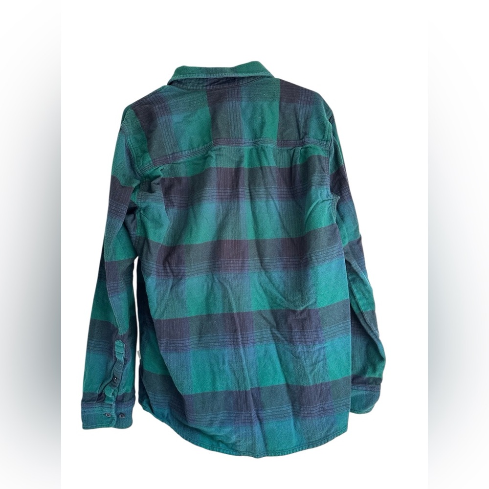 The North Face Green and Black Flannel Shirt - Picture 2 of 5